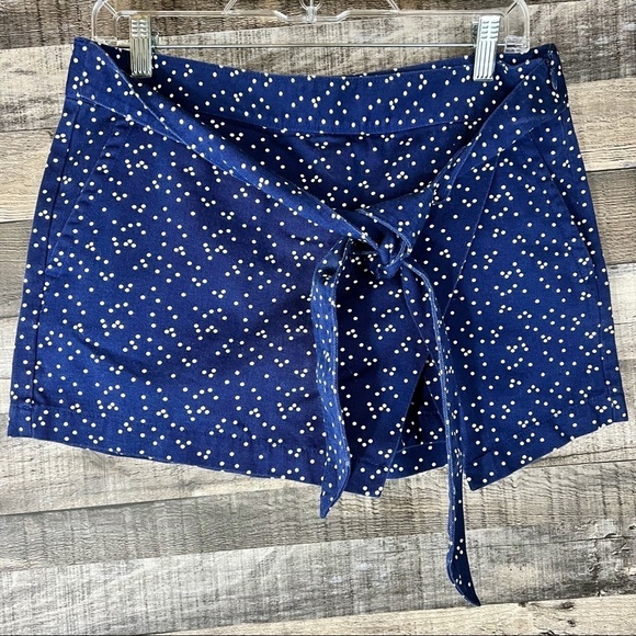 Vineyard Vines Navy Blue White Polka Dot Skort Shorts - Picture 1 of 4